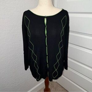 Finity Button Front Long Sleeve Sweater